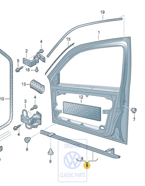 Türdichtung für VW Golf 4