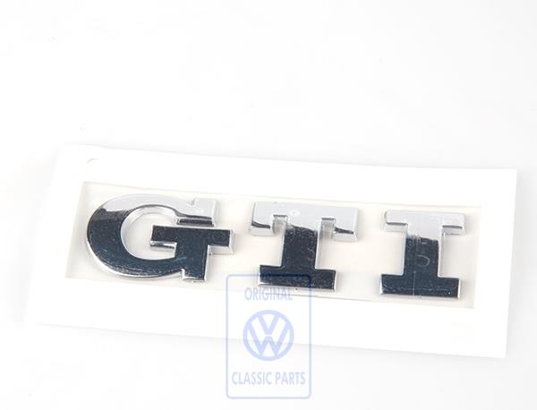 Schriftzug für Jubiläums-Golf 4 GTI und Polo 6N