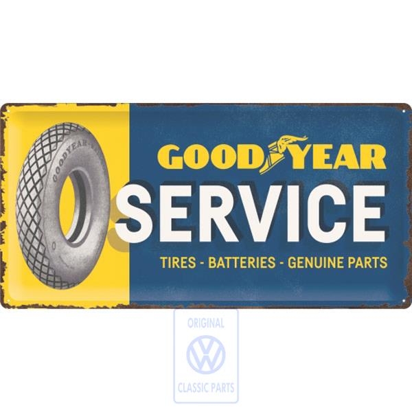 Goodyear Service XL Blechschild