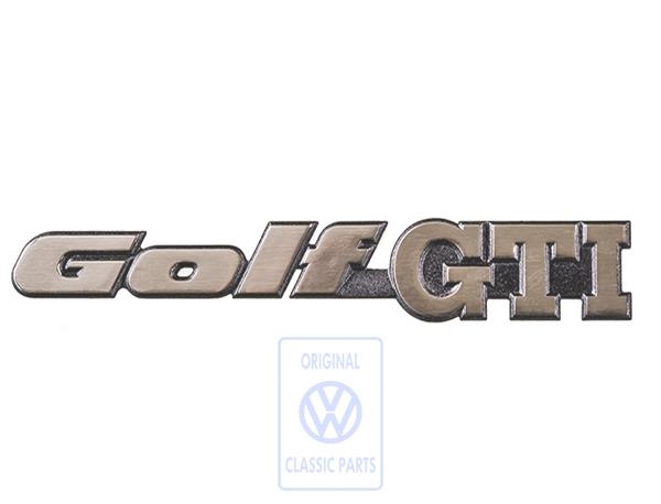 Schriftzug Nummernschild Kennzeichen Show & Shine Ausstellung Logo für VW  Golf - Ersatzteile in Originalqualität für alle VW Golf 2 Modelle Typ 19E /  MK2 - Lager von Neuteilen und Gebrauchtteilen