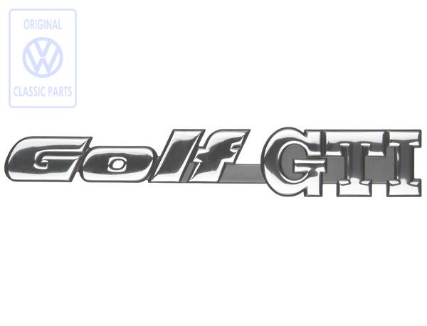 Schriftzug hinten für Golf 3 GTI