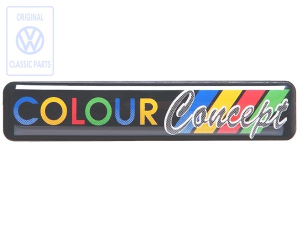 Schriftzug Colour Concept geeignet für Golf 3