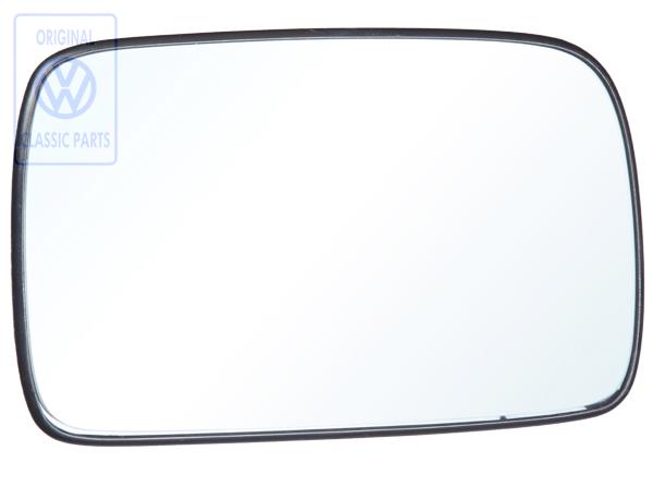 Spiegelglas rechts für elektrischen Außenspiegel für Polo 6N