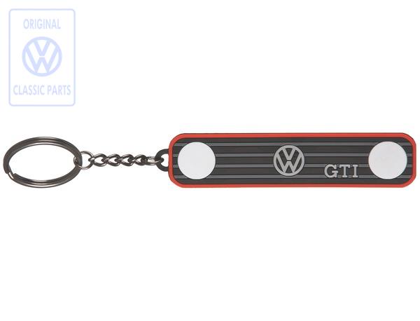 Volkswagen R bezogen Leder Schlüsselanhänger Tasche Polo Golf GTI