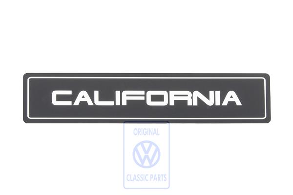 Kennzeichenschild California