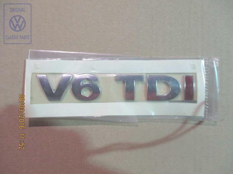 V6 emblem for VW Passat B5GP