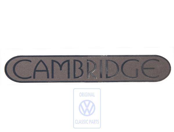 CAMBRIDGE emblem for VW Lupo
