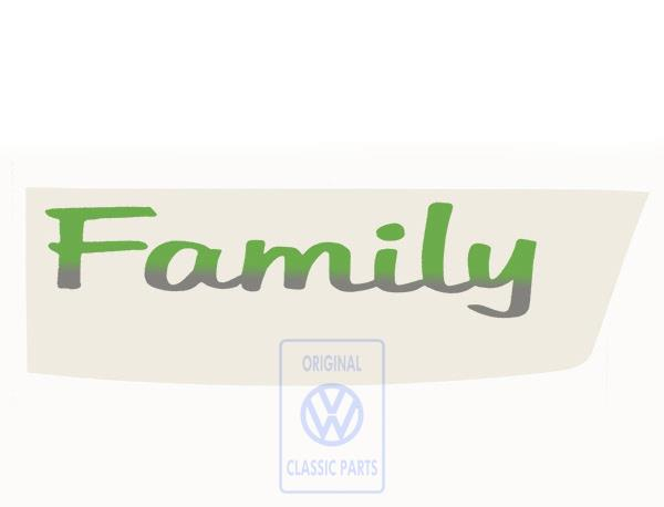Foil lettering for VW Sharan