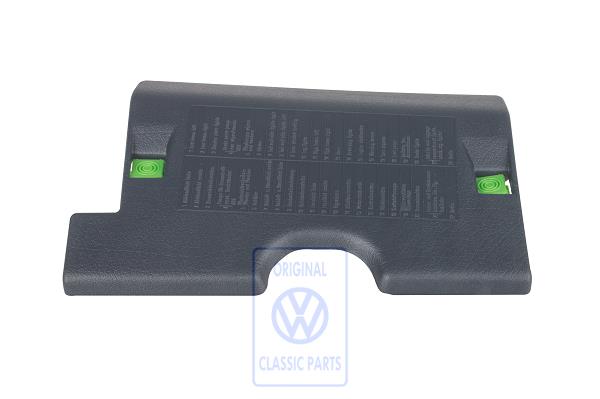 Fuse box cover for VW Golf Mk3