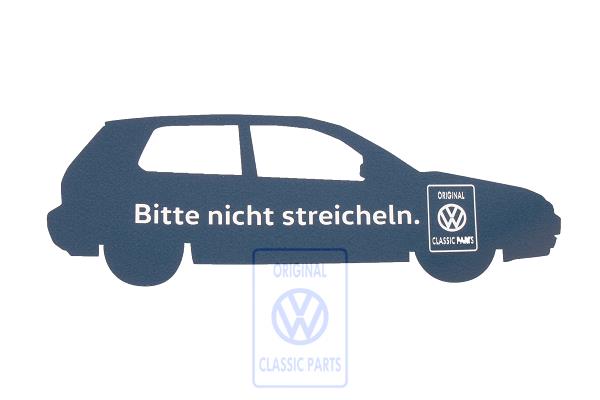 vehicle sticker Golf 4 (to be applied from the outside)