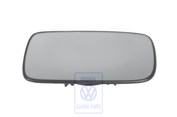 Left mirror glass for VW Polo 6N