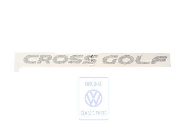 Foil lettering for VW Golf Plus