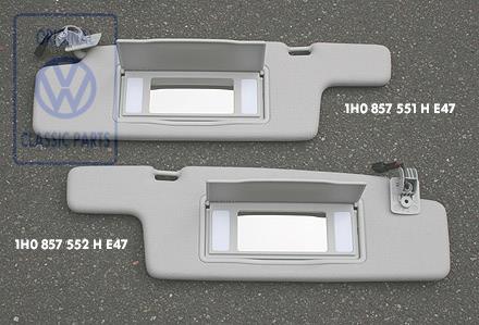 Sun visor for VW Golf Mk3
