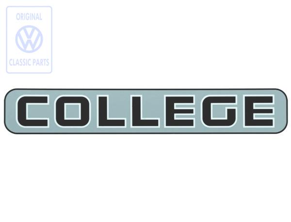 Rear emblem for VW Lupo College