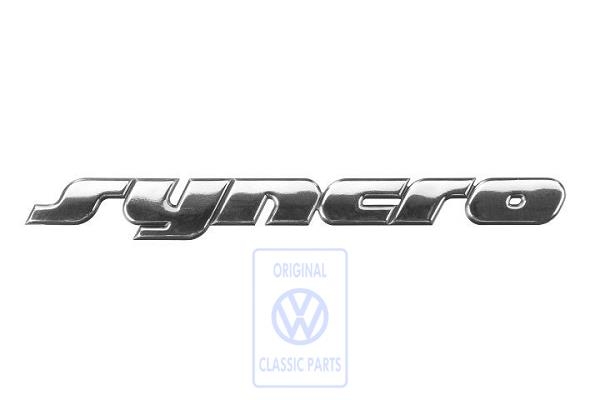 syncro emblem for VW T4