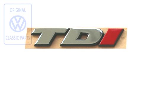 Rear TDI emblem for VW T4