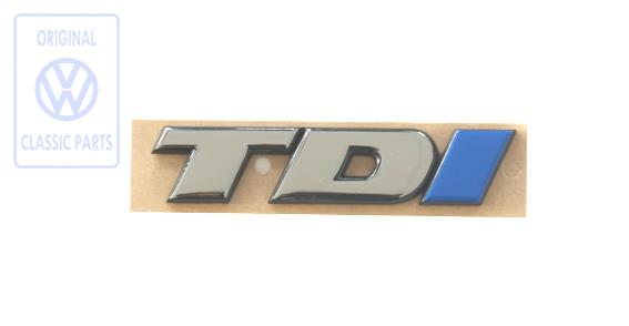 Rear TDI emblem for VW T4