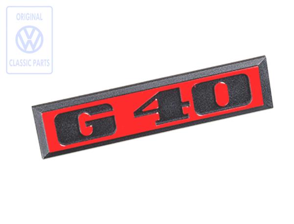 Front emblem for VW Polo G40