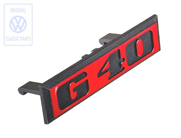 Front emblem for VW Polo G40