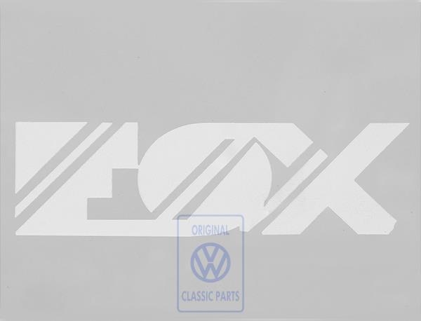 Film lettering for VW Polo