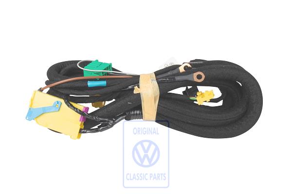 Airbag with wiring harness