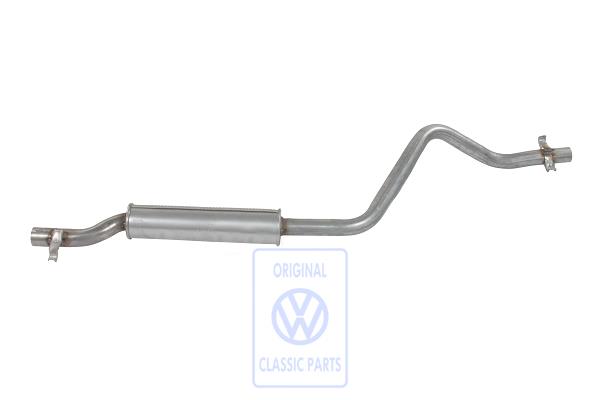 exhaust silencer, front