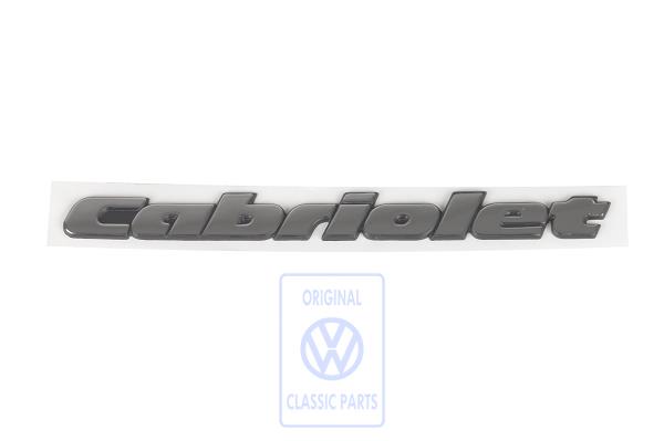 Cabriolet' emblem
