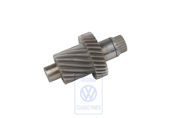 Gear wheel shaft for VW T3