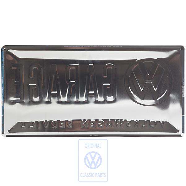 VW Garage tin sign