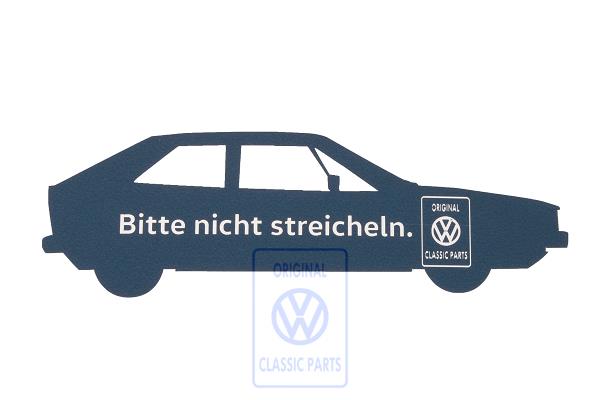 vehicle sticker Scirocco 1 (to be applied from the outside)