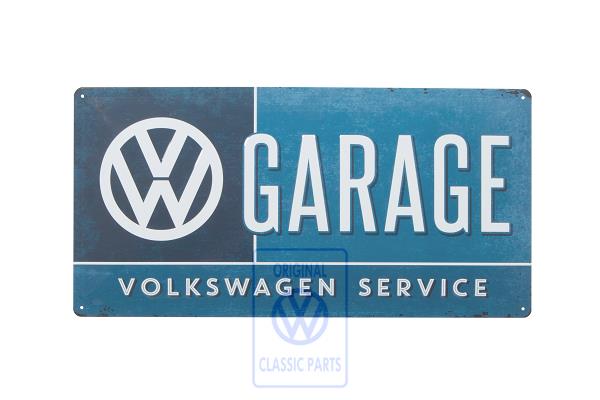 VW Garage tin sign